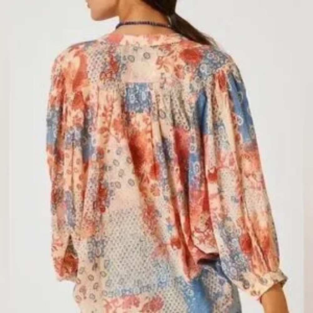 Anthropologie Pilcro Dolman Sleeve Button Down Blouse XL - Picture 3 of 5
